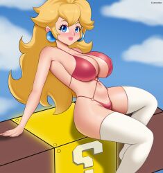 princess peach from mario (series) by gummslime