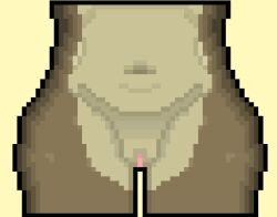 5up3rfr34k anthro artist_request belly black_outline digital_media_(artwork) dinosaur female genitals jurassic_park jurassic_park_(franchise) multicolored_body navel nude outline pixel_(artwork) pixel_art prehistoric_species pussy reptile rexy_(jurassic_park) saurischian scalie slightly_chubby solo theropod thick_thighs two_tone_body tyrannosaurid tyrannosauroid tyrannosaurus tyrannosaurus_rex universal_studios vulva