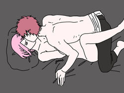 female kissing male missionary_position naruto naruto_shippuden nude pink_hair red_hair sakura_haruno sasori short_hair spread_legs tagme