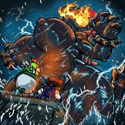 angle big_breasts bowser bowser's_fury bowser_jr. digital_media_(artwork) dragon female fire_breathing fury_bowser genderswap humanoid kojoarts koopa mario mario_(series) naughtypaw_(artist) nintendo nipples orange_highlights super_mario_3d_world ttherandom tthrandom tthrandom_rp turtle voluptuous