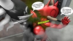 2boys 3d ass big_ass big_butt black_fur buddy_the_wolf cock custom_character_(sonic_forces) duo erect fart fart_cloud fart_fetish fart_on_dick farting fartjob furry furry_only gadget_the_wolf gay hotdogging infinite_(sonic) jackal joemike male male/male male_only no_humans penis red_fur sega sonic_(series) sonic_forces source_filmmaker tail white_fur wolf