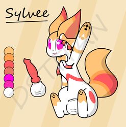 absurd_res animal_genitalia animal_penis canine_penis dstitan eeveelution erection feral fully_sheathed genitals gesture hi_res knot male male_only model_sheet nintendo penis pokémon_(species) pokemon sheath sitting solo sylvee sylveon video_games waving