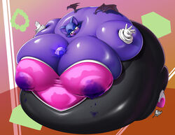 1girls animal_ears ass belly between_breasts big_ass big_belly big_breasts blue_skin blueberry_inflation blush chaos_emerald emerald female female_only full_body_inflation huge_belly hyper_belly immobile inflation inside juice lactating lactating_juice large_ass large_belly large_breasts leaking liquid_inflation milkybody rouge_the_bat sega simple_background solo_female sonic_(series) spherical_inflation stretched_clothing sunken_head sunken_limbs tiny_wings transformation unusual_lactation wings