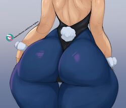 1girls ass ass_focus big_ass bottom_heavy bulma_(bunny) bulma_briefs bunny_costume bunny_girl bunny_tail bunnysuit butt clothed clothed_female clothing dragon_ball dragon_ball_(classic) fat_ass favorite female flat_chest fully_clothed huge_ass huge_thighs large_ass leotard neo_hajime pear_shaped pear_shaped_female shounen_jump solo sweat teenager thick_ass thick_thighs thighs voluptuous wide_hips