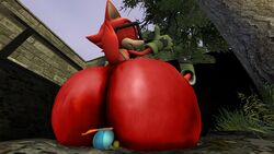 3d ass big_ass big_butt buddy_the_wolf canine custom_character_(sonic_forces) fat_ass fat_butt furry gadget_the_wolf glasses gloves huge_ass huge_butt hyper hyper_ass hyper_butt joemike male male_only no_humans omochao red_fur sega shoes sonic_(series) sonic_forces source_filmmaker tail thick_ass wolf