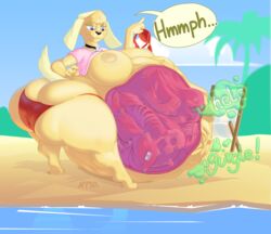 anthro ass bars_from_mars beach belly big_belly big_breasts big_butt bone bra brandy_&_mr_whiskers brandy_harrington breasts canid canine canis cellphone clothing collar cutaway death digestion disney disney_channel domestic_dog female female_pred gore grotesque_death hi_res huge_breasts huge_butt hyper hyper_butt internal large_ass mammal mass_vore multiple_prey nipples oral_vore phone rumbling_stomach seaside skeleton solo_focus thick_thighs toon_disney underwear vore what