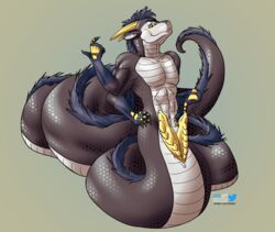 abs absurd_res apode commssion diphallia diphallism draconcopode dragon fur hi_res horn lamia legless male male_focus male_only multi_arm multi_limb multi_penis muscular muscular_male naga penis reptile scales scalie serpentine slaiart snake solo solo_focus split_form text url