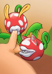 1boy 1boy1girl 1girls absurd_res ball_bite balls bodily_fluids bowser's_fury carnivorous_plant cat_piranha_plant cum_queen elemental_creature fellatio flora_fauna genitals hi_res human mammal mario mario_(series) nintendo oral penile penis piranha_plant plant polka_dots red_body red_skin saliva sex super_mario_3d_world threesome video_games