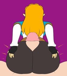 1boy 1girls 5_fingers ass assjob big_ass big_butt big_penis blonde_hair breath_of_the_wild buttjob buttjob_over_clothes clothed clothed_sex clothes clothing covered_assjob covered_buttjob erection female fingerless_gloves from_behind hair hands_on_ass hips huge_ass huge_butt huge_cock hylian legs_apart long_hair long_sleeves male nintendo nude nude_male nude_male_clothed_female outercourse penis pointy_ears pov pov_male princess princess_zelda purple_background rear_view royalty scarecorrode shirt simple_background sitting sitting_on_lap sitting_on_person straight the_legend_of_zelda thick_penis tight_clothing tight_pants tights video_games wide_hips yellow_hair zelda_(breath_of_the_wild)