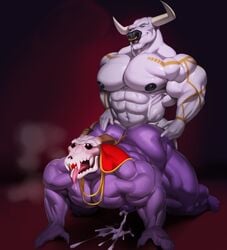 2boys 5_fingers abs ahe_gao anal anal_sex anthro bara barazoku biceps big_ass big_biceps big_butt big_muscles big_nipples big_pecs big_penis black_nipples black_sclera blush blushing bodily_fluids bovine bubble_ass bubble_butt bull clothing crawling cum cum_while_penetrated cumshot demon edit ejaculation elias_ainsworth eye_roll from_behind from_behind_position fucked_silly gasp gay gay_sex half-closed_eyes highres horns huge_ass huge_pecs interspecies justmegabenewell kneeling large_pecs looking_down looking_pleasured male/male male_only male_penetrating male_penetrating_male monster monster_boy muscles muscular muscular_ass muscular_butt muscular_male necklace nose_piercing nude open_mouth pecs penetration penis phone purple_body purple_skin push-up red_eyes saliva sex sharp_teeth simple_background skull steam submissive_male sweat the_ancient_magus_bride thick_thighs third-party_edit tongue_out white_body white_skin yaoi