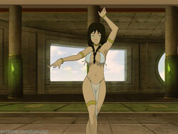 1girls alternate_breast_size alternative_costume anaxus armlet armpits avatar_the_last_airbender background bare_legs bare_shoulders belly_dancer bracelet bracelets braid braid_between_breasts braided_hair breasts brown_hair busty clothing collar curvy dancer dancing female female_focus female_only gold gold_jewelry green_eyes hair_between_breasts harem_outfit hips hourglass_figure jewelry jin_(avatar) large_breasts loincloth midriff navel necklace nickelodeon nipple_bulge pelvic_curtain pigtails posing pussy see-through see-through_clothing shaved_pussy thighlet thighs toned toned_female transparent_clothing twin_braids veil