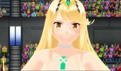 1boy 1boy1girl 1girls 3d animated ballbusting battle big_breasts bikini blonde_hair breast_jiggle breasts clothed clothed_female faceless_male female female_focus femdom fighting fully_clothed huge_breasts human jiggle large_breasts male male_pov malesub mikumikudance mixed_fight mp4 mythra nintendo no_sound pov punching pyra red_hair straight swimsuit tagme tsundere video watermark wrestling_ring xenoblade_(series) xenoblade_chronicles_2