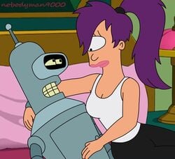 2d accurate_art_style animated assisted_exposure bender_bending_rodriguez breasts edit female futurama mp4 no_sound nobodyman9000 robot screenshot_edit turanga_leela video