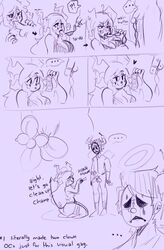 1boy 1girls clown comic dropdeaddeputy original_character sex