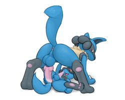 all_fours anal anal_sex anthro anus ass balls barefoot cum dat_ass erection feral frown fur hindpaw jackal jetshark knot looking_back lucario lying male male_only multiple_males nude on_back on_floor open_mouth orgasm pawpads paws penetration penis pokemon pokemon_(species) riolu sex sharp_teeth size_difference smile spikes spread_legs tongue yaoi