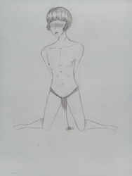 axis_powers_hetalia black_hair blindfolded honda_kiku japan_(hetalia) sex_toy solo_male