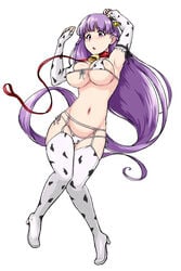 1girls 2021 :o absurdly_long_hair animal_costume animal_print arms_up ass_visible_through_thighs bell bell_collar blush boots bra breasts chinese_zodiac collar cow_costume cow_print ear_tag elbow_gloves female fire_emblem fire_emblem:_the_binding_blade fire_emblem_heroes full_body garter_straps gloves groin high_heels highres large_breasts leash lingerie long_hair looking_down memetsu_(umvn4442) navel nintendo panties purple_eyes purple_hair side-tie_panties simple_background solo solo_female sophia_(fire_emblem) thigh_boots thighhighs underwear very_long_hair white_background year_of_the_ox