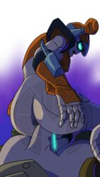 alien alien_girl ass big_ass big_butt blue_eyes cybertronian fan_character female grabbing_own_ass hasbro lickety_split_(transformers) machine mechanical penetration penis robot robot_girl thick_ass thick_legs thick_thighs transformers transformers_animated