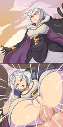 ahegao anal anal_sex ass chrom_(fire_emblem) cum cum_in_ass cum_inside davewaterfalls fire_emblem fire_emblem_awakening full_nelson grima_(fire_emblem) legs_up pussy robin_(fire_emblem) robin_(fire_emblem)_(female) sex tagme thick_thighs thighs wide_hips