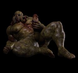 3d_(artwork) bara cthulhu cthulhu_mythos daz_studio hopefulsquire male_only masturbation monster muscular_male public_domain solo_male source_removed stroking_penis tentacle thick