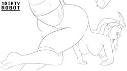 1dirtyrobot anal anal_insertion anal_sex animated bumhole bumhole_destruction butthole horns huge_ass hyper_penetration ridiculous_fit stomach_bulge thick_thighs