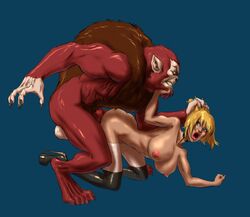 balls beast-man blonde_hair breasts choker female fenris_comix from_behind from_behind_position genderbend genderswap hair_grab hair_pull he_man high_heels male masters_of_the_universe naked_footwear naked_with_shoes_on nipples nude parody penis questionable_consent rule_63 sex