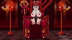 1girls 4k animated big_breasts blizzard_entertainment heroes_of_the_storm high_heels leotard no_sound pierced_nipples sally_whitemane sitting spread_legs sunspot_animations tagme thighhighs throne topless video warcraft world_of_warcraft