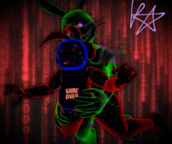 animatronic animatronics binary_code blue_nipples blue_skin chicken cinema4d cinema_4d creepy five_nights_at_freddy's five_nights_at_freddy's:_help_wanted five_nights_at_freddy's:_special_delivery five_nights_at_freddy's_2 five_nights_at_freddy's_ar fnaf game_over game_over_chica glitch glitchtrap green_hair green_penis highscore_toy_chica_(fnaf) illumix purple_eyes red_eyes red_skin scottgames sex sharp_teeth steel_wool_studios sweat tongue tongue_out toy_chica_(fnaf)