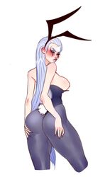 1girls bunny_ears bunnysuit dat_ass diana_(league_of_legends) female_only ilewdha league_of_legends pantyhose solo_female thick_thighs