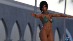 1girls 3d abs animated ass ass_jiggle belly_dance belly_dancer big_ass blender blizzard_entertainment bob_cut bottomless brown_hair cleavage clothed clothing dance dancer dancing dark-skinned_female dimipron egyptian female female_focus harem_outfit jiggle male mp4 muscular_female music overwatch pharah pussy shaking_butt short_hair solo_focus sound video