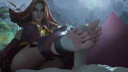 1boy 1girls 3d animated big_feet big_penis blender clothed_female clothed_female_nude_male dota_2 erection faceless_male feet foot_fetish foot_focus foot_fuck footjob light-skinned_male lina looking_at_penis no_sound penis propor_(artist) red_hair solejob soles stirrup_legwear tagme toeless_legwear toes valve video webm