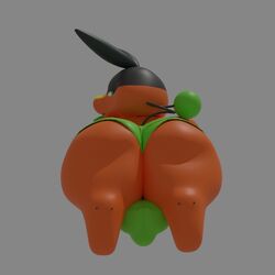 3d ass axel_(tepigfan101) axel_the_tepig male_only pokemon tepig tepigfan101 underwear