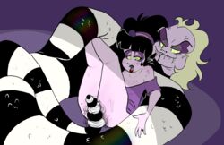 beetlejuice beetlejuice_(character) diphallia diphallism double_penetration goth hemipenes hypnosis lydia_deetz multi_penis penis size_difference snake snake_penis zoophilia