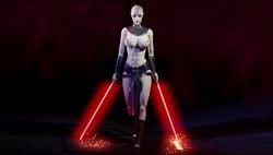 1girls 2020 3d animated asajj_ventress clone_wars dathomiri el-recondite_(artist) female female_only lightsaber lucasfilm no_sound red_lightsaber sith sith_assassin solo star_wars tagme topless video