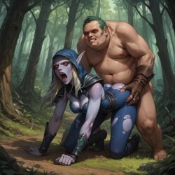 ai_generated dota_2 drow_ranger female pudge sylvanas_windrunner ugly_bastard ugly_man world_of_warcraft