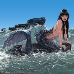 1girls female_only frans_mensink mermaid tagme