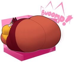 ass_expansion bbw big_ass big_breasts breast_expansion breasts bubble_butt casey_(chip_at_night) female furry huge_ass huge_breasts hyper_ass overweight tagme thick_thighs toxical wide_hips