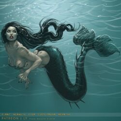 1girls female_only frans_mensink mermaid tagme