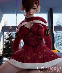 1boy 1girls 3d animated asian_female big_penis blizzard_entertainment christmas christmas_outfit christmas_tree clothed_female clothed_female_nude_male clothed_sex corset cowgirl_position cum cum_in_pussy cum_inside d.va dominant_female ear_muffs female_orgasm light-skinned_male no1nsfw overwatch pale-skinned_male pov sex shorter_than_30_seconds skirt sound submissive_male vaginal_penetration video