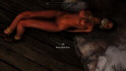 3d arms_behind_back cloth_gag completely_nude completely_nude_female gag gagged gagged_female maven_black-briar mod n00nex nude nude_female nude_mod skyrim the_elder_scrolls