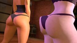 3d_(artwork) animated garry's_mod goth_girl oc original_character pale-skinned_female panties tagme twerking video yellow_skin