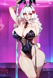 ai_generated big_breasts big_hips big_legs big_thighs black_bunny_ears black_bunnygirl_costume black_bunnysuit breasts bunny_costume bunny_ear bunny_ears bunny_girl bunny_suit bunny_tail bunnygirl bunnysuit curvaceous curvaceous_body curvaceous_female curvaceous_figure curvaceous_hips curvy curvy_body curvy_female curvy_figure curvy_hips curvy_thighs enormous_breasts erispheria exotic_dancer fishnet fishnet_legwear fishnet_pantyhose fishnets giant_breasts hair_ornament hips hispanic_virtual_youtuber huge_breasts huge_hips huge_legs huge_thighs legs lips long_hair looking_at_viewer necktie nightclub pantyhose perfect_body pole pole_dancer pole_dancing red_eyes red_hair_ornament slutty_face streamer strip_club stripper stripper_clothes stripper_pole thick thick_breasts thick_hips thick_legs thick_thighs thighs twitch virtual_youtuber vtuber white_hair youtube youtube_hispanic youtuber