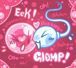 artist_request color colored cute fertilization glomp impregnation inside inside_view objectphilia onomatopoeia ovum ovum_with_face sperm_cell sperm_cell_with_face sperm_meets_ovum straight tagme wholesome