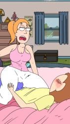 adult_swim deuscartoon morty_smith rick_and_morty sister sisters sitting_on_penis summer_smith