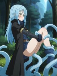 ai_generated anal_sex blue_hair half-dressed half_naked penetration rimuru_tempest sex slime_blue tagme tensei_shitara_slime_datta_ken tentacle tentacle_sex yellow_eyes