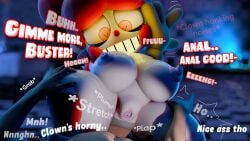 3d 4k anal anal_sex big_cock big_dom_small_sub blender circus_babe circus_baby circus_baby_(fnaf) clown clown_girl five_nights_at_freddy's human jordevoir sex