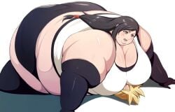 1boy1girl cloud_strife fat_fetish final_fantasy final_fantasy_vii final_fantasy_vii_remake large_ass large_belly large_breasts nikutsuki obese smothering ssbbw tifa_lockhart woman_on_top