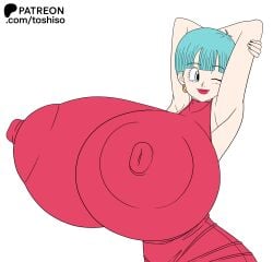 big_breasts blue_hair breasts bulma_(dragon_ball) bulma_briefs dragon_ball dragon_ball_z earrings giant_breasts giant_tits gigantic_breasts gigantic_tits huge_breasts large_breasts large_tits massive_breasts massive_tits nipple_bulge nipples short_hair shounen_jump tagme toshiso wip work_in_progress