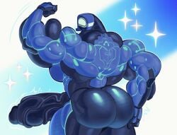 bara dymitr3 flexing flexing_muscles geth gezrin_(nighdruth) huge_ass huge_butt huge_cock looking_at_viewer looking_back looking_back_at_viewer mass_effect muscular muscular_male nighdruth nighdruthanimations robot robot_boy robot_humanoid veiny veiny_cock veiny_penis