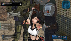 1girls 2boys 3d armpit_sex final_fantasy final_fantasy_vii final_fantasy_vii_remake forced tifa_lockhart yourenotsam